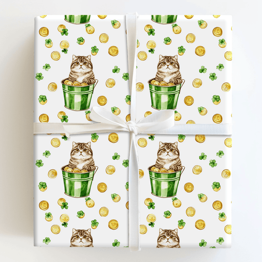 Golden with the Scottish Fold - Wrapping Paper - Aspen & Arlo
