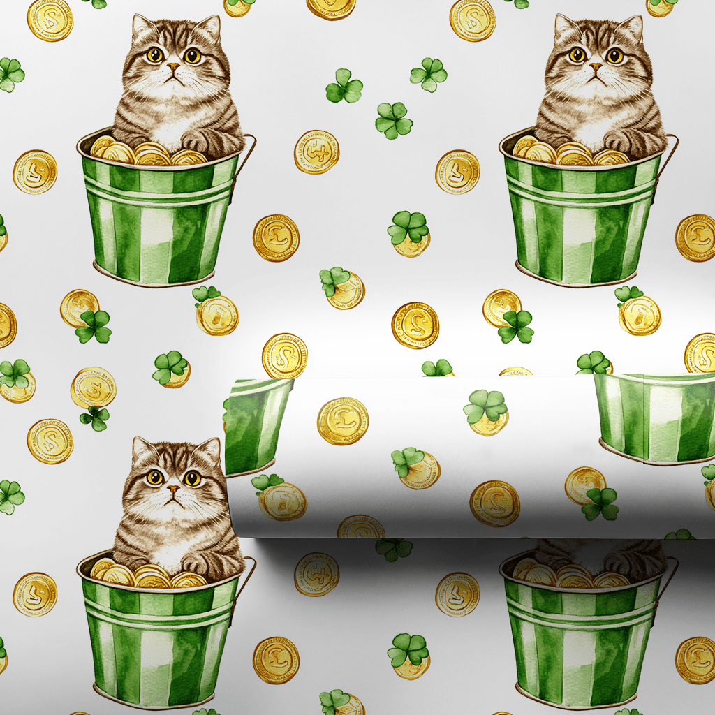 Golden with the Scottish Fold - Wrapping Paper - Aspen & Arlo