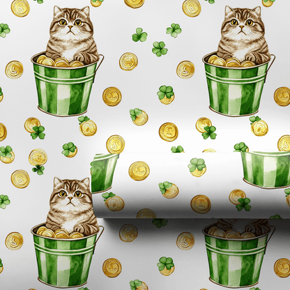 Golden with the Scottish Fold - Wrapping Paper - Aspen & Arlo