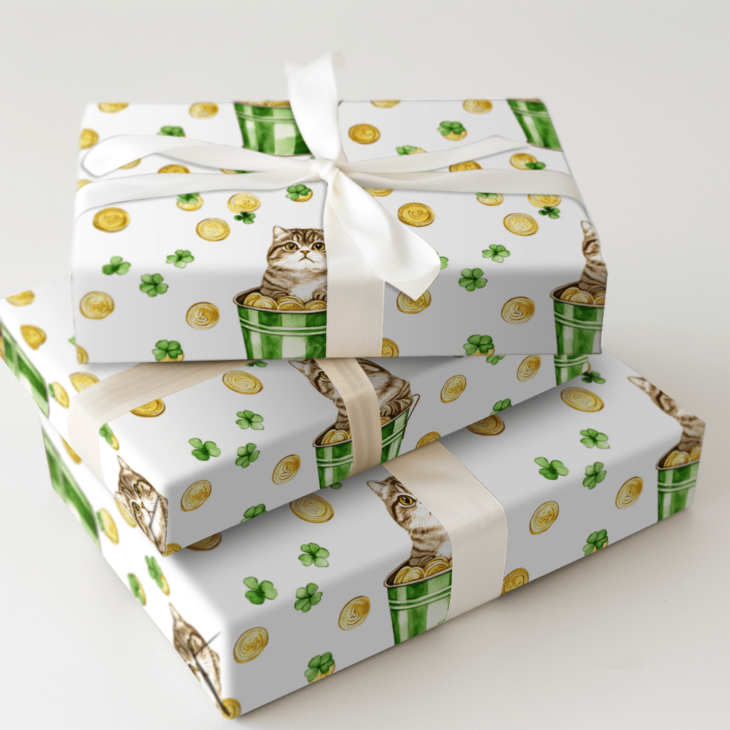 Golden with the Scottish Fold - Wrapping Paper - Aspen & Arlo