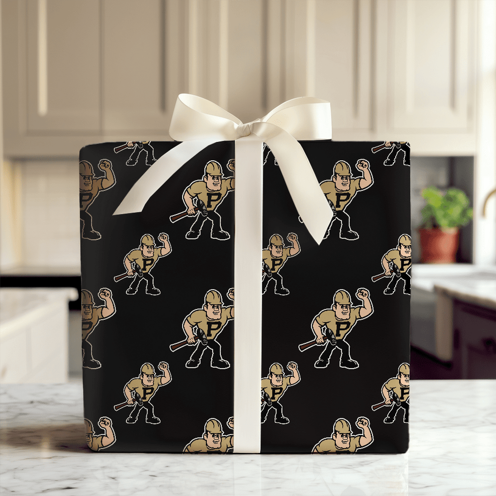 Purdue Pete Blackout - Wrapping Paper - Aspen & Arlo
