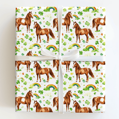 Rainbows with the American Quarter Horse - Wrapping Paper - Aspen & Arlo