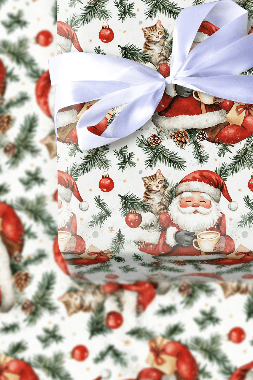 Purrfect Brew - Wrapping Paper - Aspen & Arlo