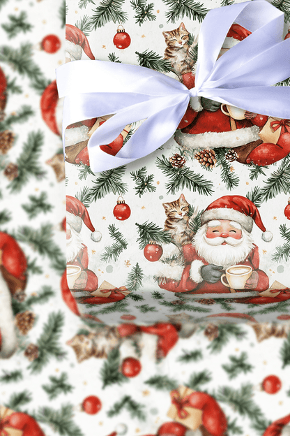 Purrfect Brew - Wrapping Paper - Aspen & Arlo