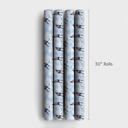 Frozen Faceoff - Wrapping Paper - Aspen & Arlo