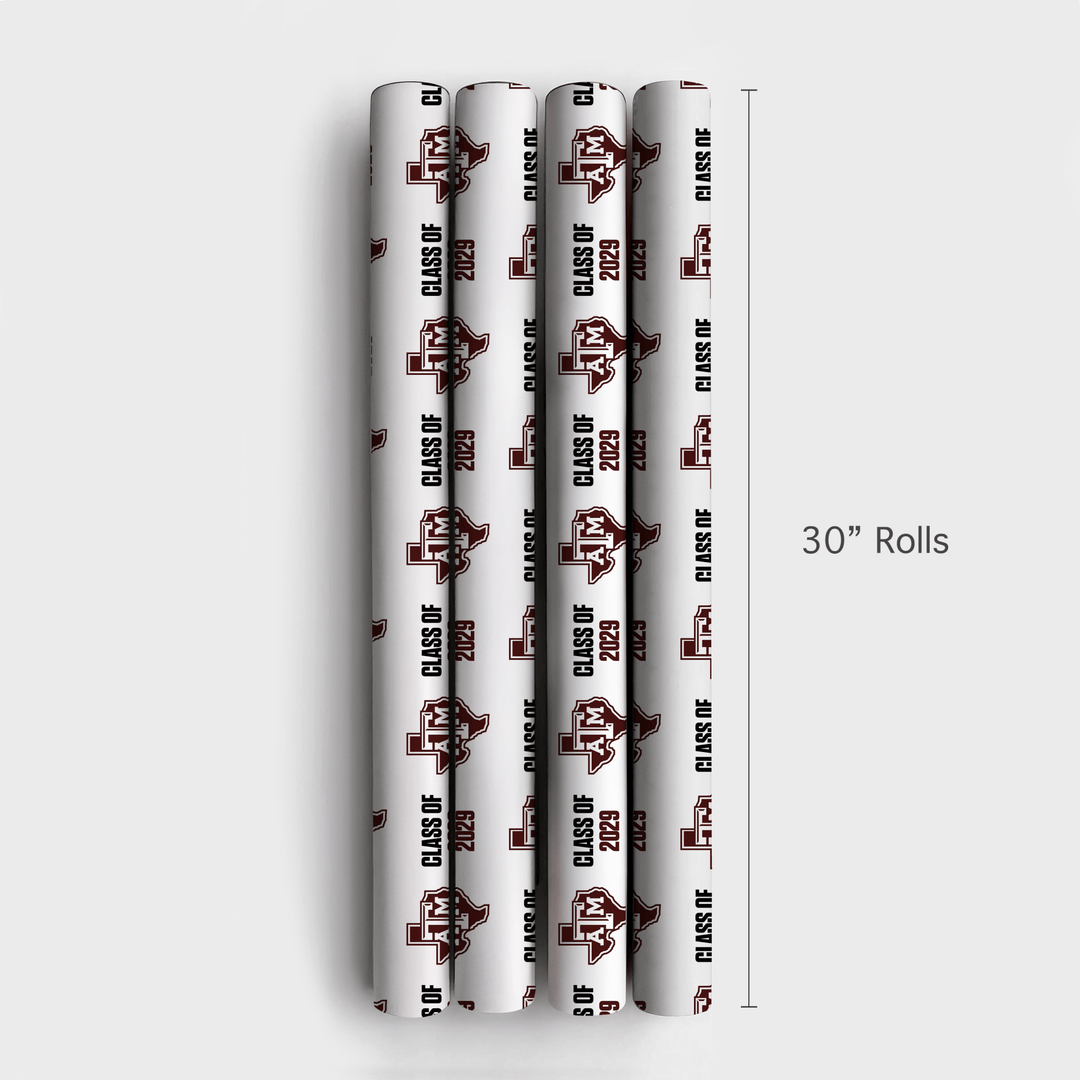 Class of 2029 A&M - Wrapping Paper - Aspen & Arlo
