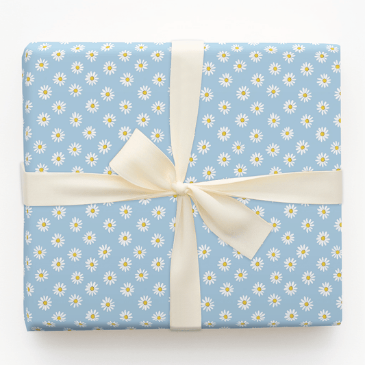 Flower Blues - Wrapping Paper - Aspen & Arlo