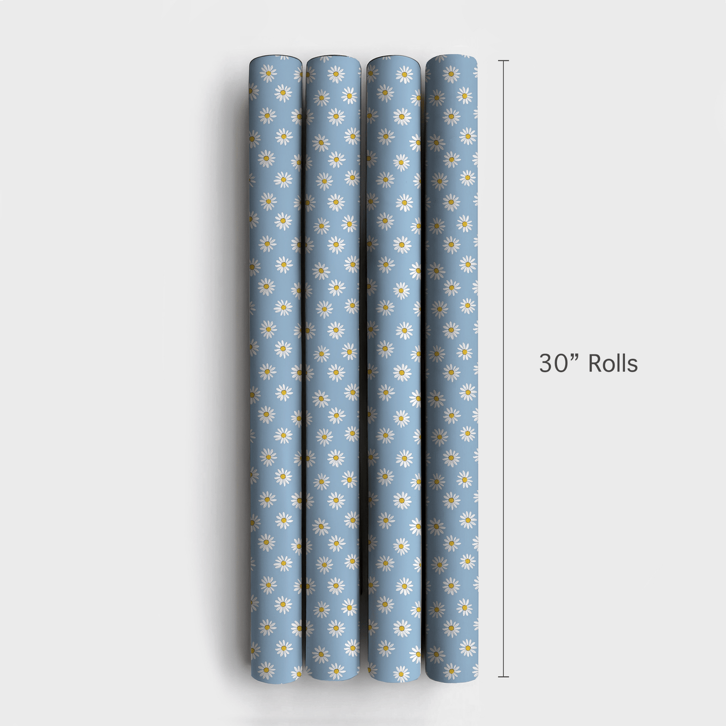 Flower Blues - Wrapping Paper - Aspen & Arlo