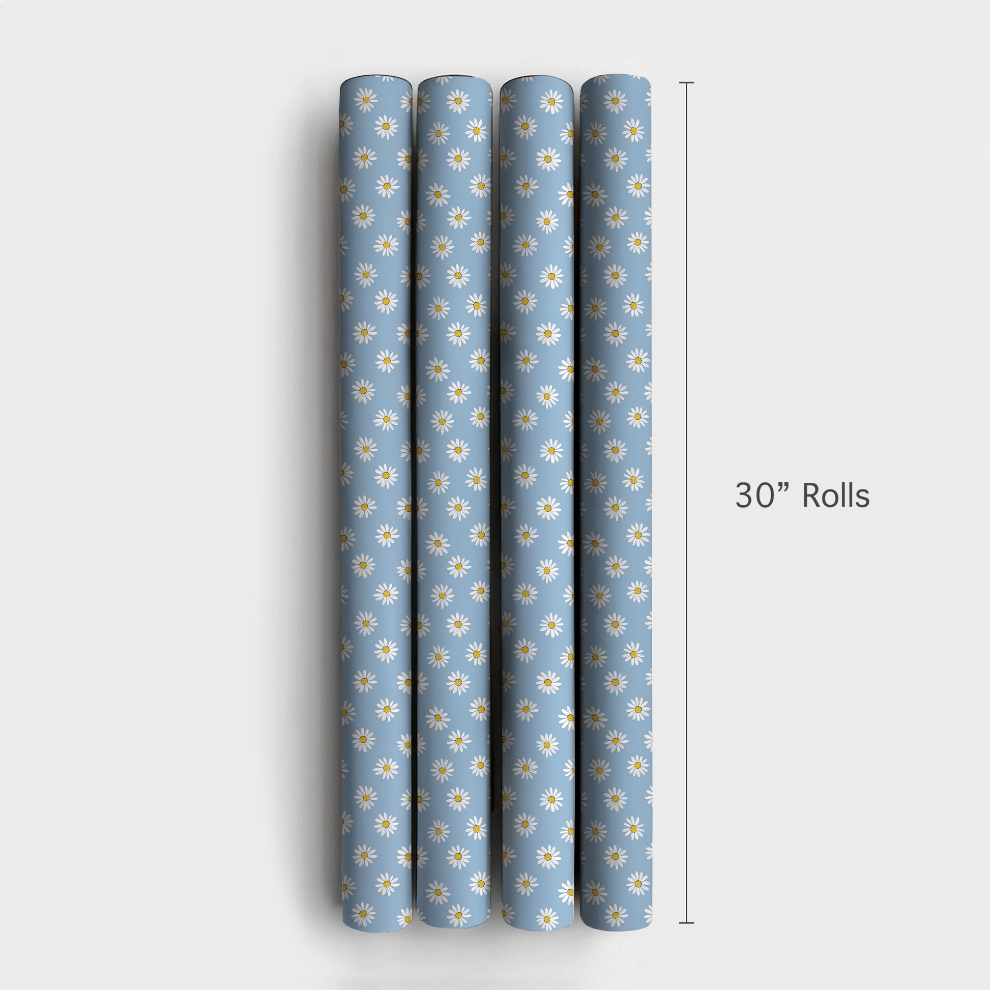 Flower Blues - Wrapping Paper - Aspen & Arlo