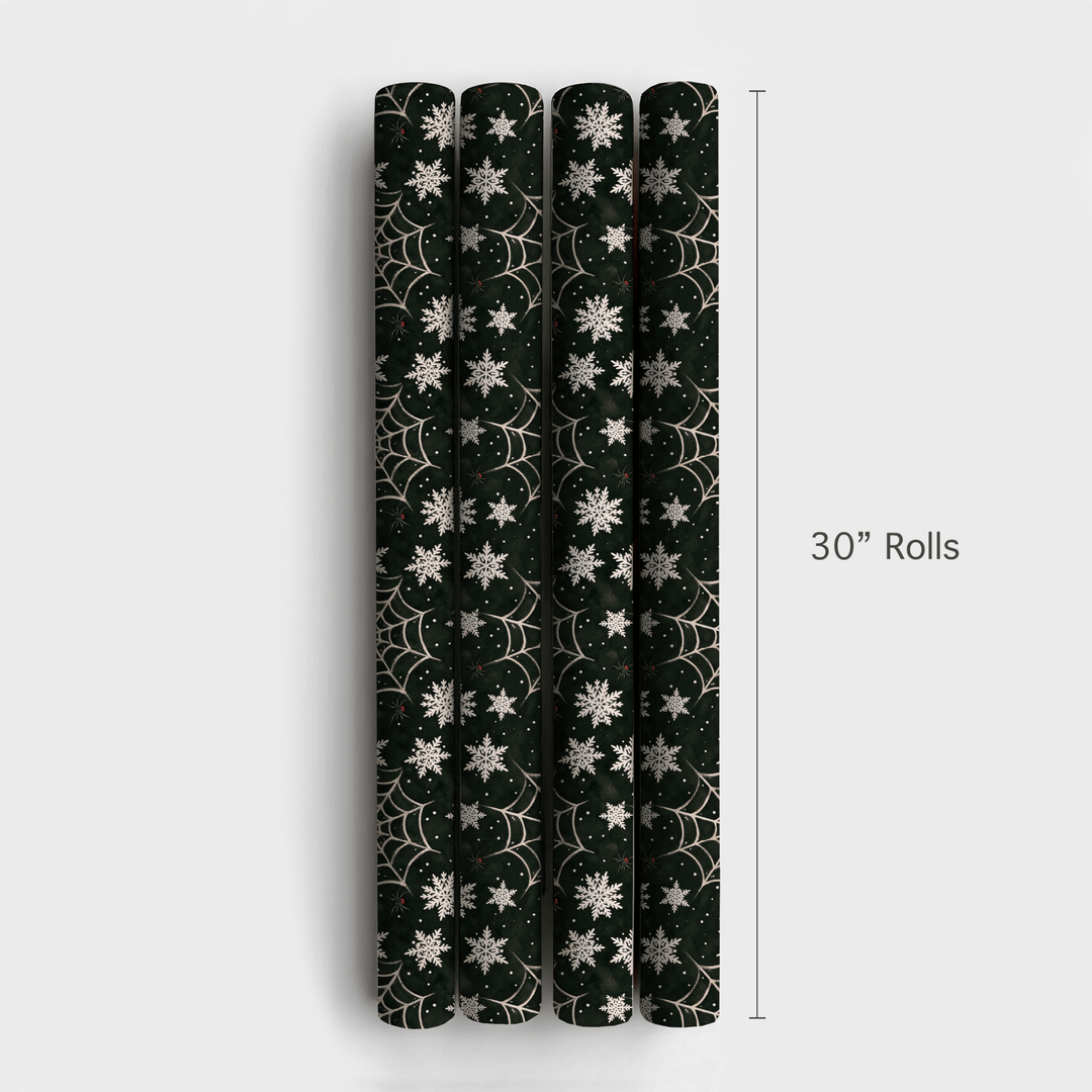 Webbing Through Winter - Wrapping Paper - Aspen & Arlo