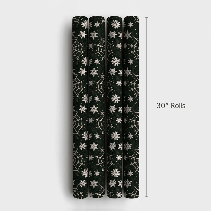 Webbing Through Winter - Wrapping Paper - Aspen & Arlo