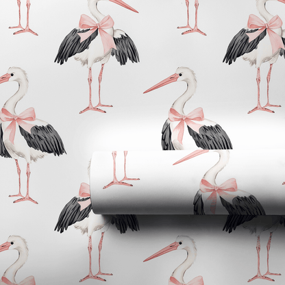 Stork Adorable - Wrapping Paper - Aspen & Arlo