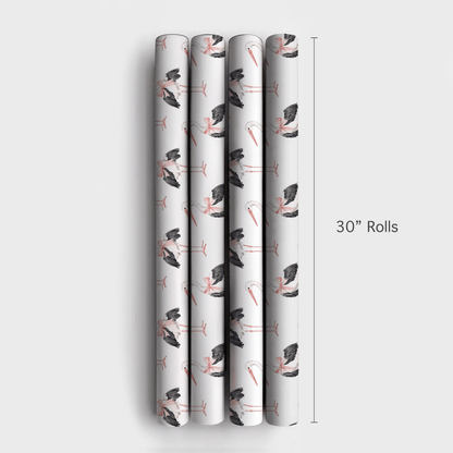 Stork Adorable - Wrapping Paper - Aspen & Arlo