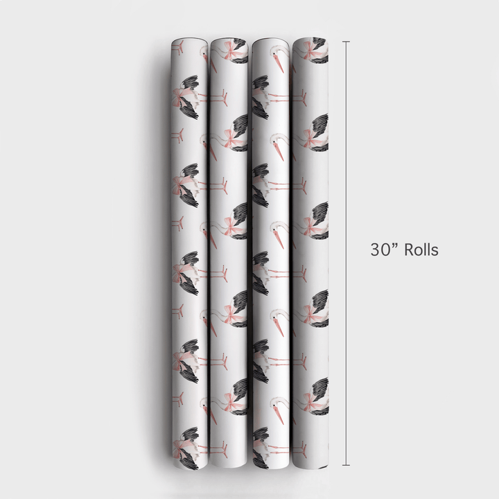 Stork Adorable - Wrapping Paper - Aspen & Arlo
