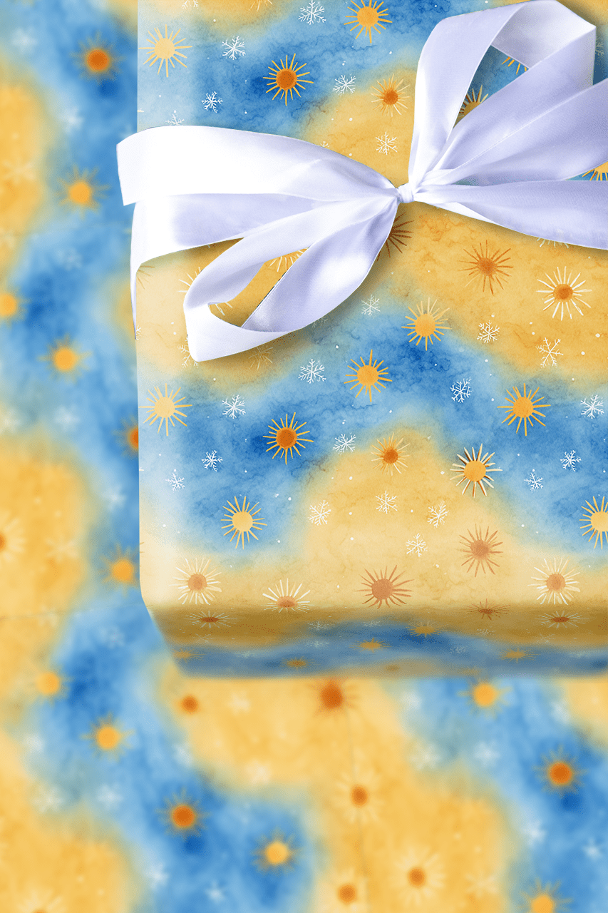 Sun and Snow - Wrapping Paper - Aspen & Arlo