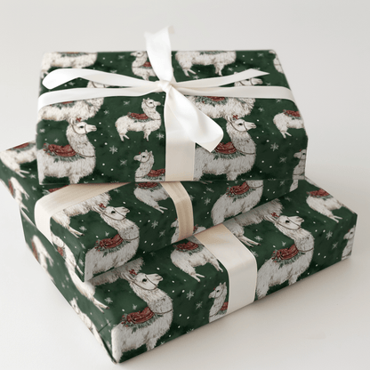 Llama Bells Ringing - Wrapping Paper - Aspen & Arlo