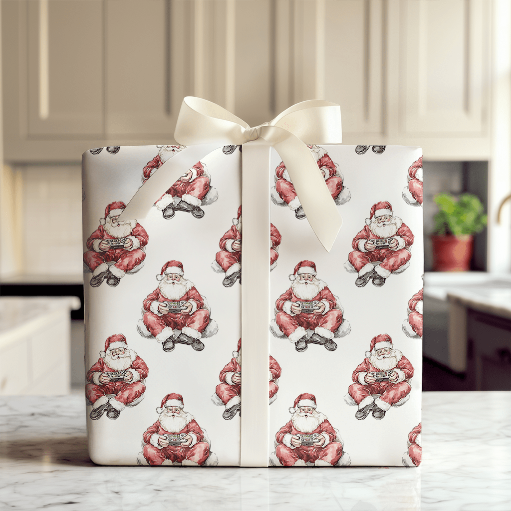 Santa's Game On - Wrapping Paper - Aspen & Arlo
