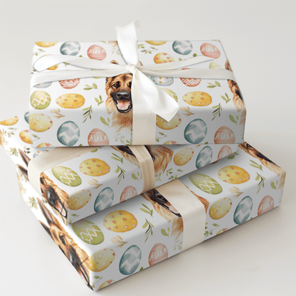 Easter Eggs with the German Shepherd - Wrapping Paper - Aspen & Arlo