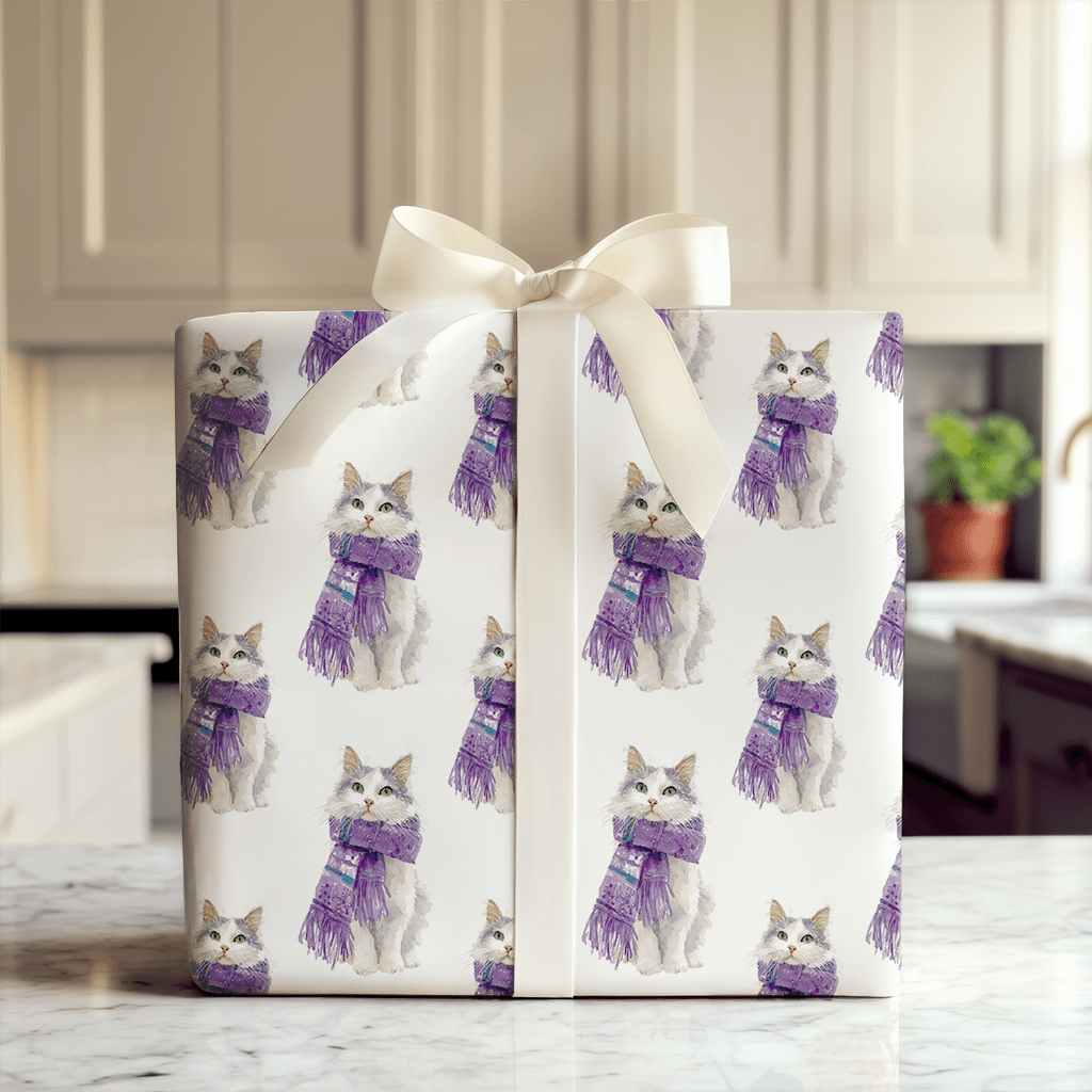 Wrapped Cat - Wrapping Paper - Aspen & Arlo