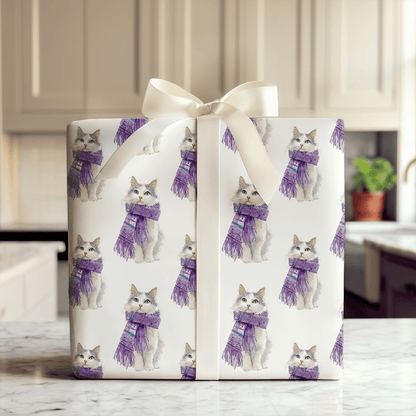 Wrapped Cat - Wrapping Paper - Aspen & Arlo