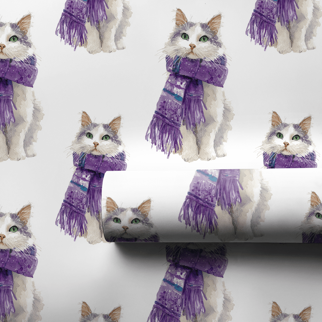 Wrapped Cat - Wrapping Paper - Aspen & Arlo