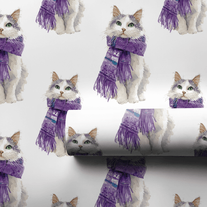 Wrapped Cat - Wrapping Paper - Aspen & Arlo