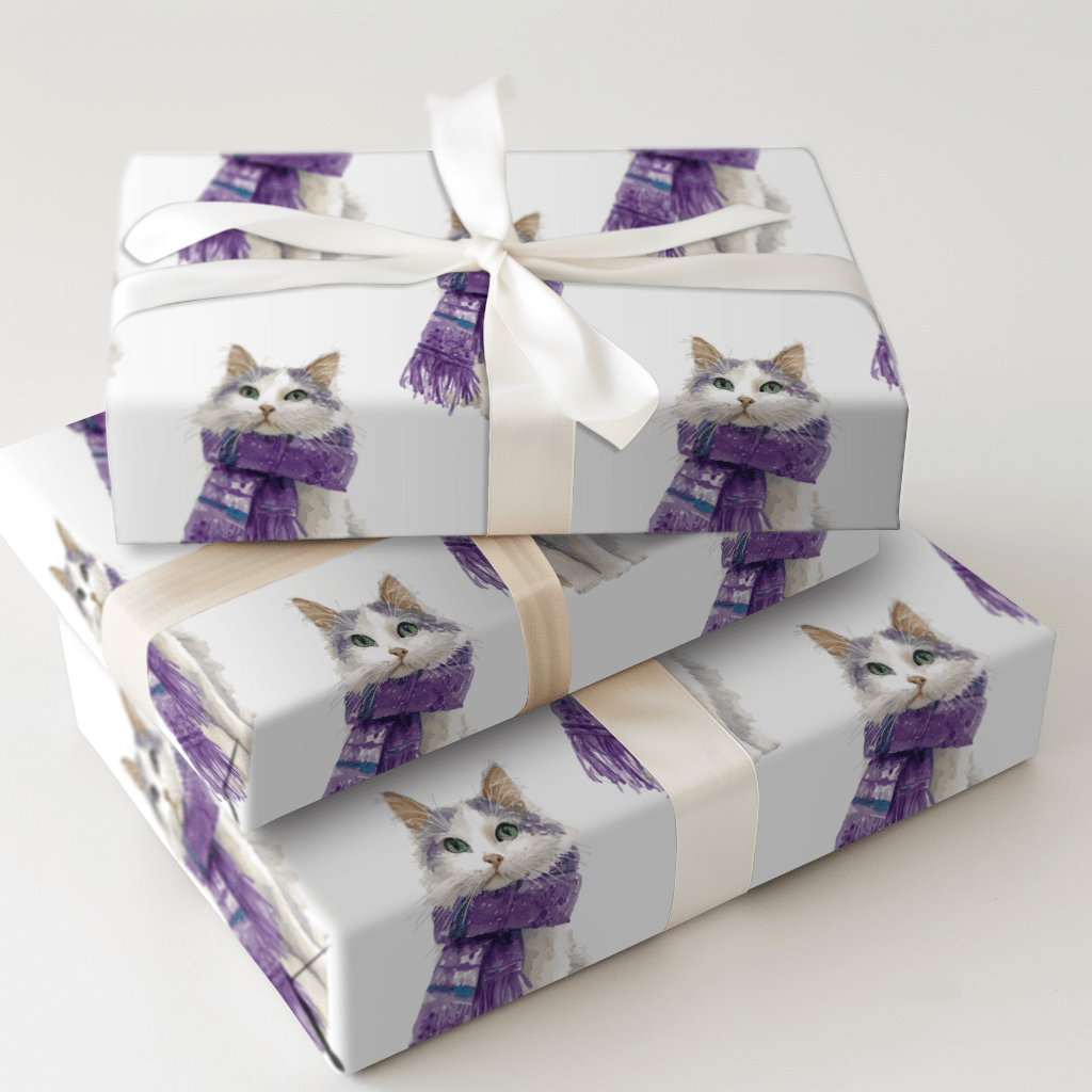 Wrapped Cat - Wrapping Paper - Aspen & Arlo
