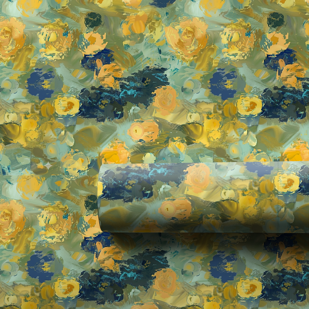 Mona Mosaic Yellow - Wrapping Paper - Aspen & Arlo