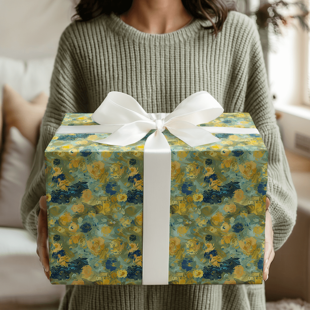 Mona Mosaic Yellow - Wrapping Paper - Aspen & Arlo