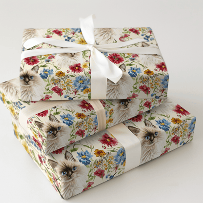Garden Day with the Ragdoll - Wrapping Paper - Aspen & Arlo