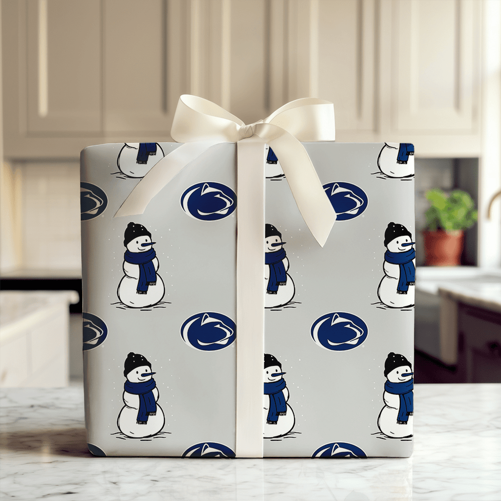 Penn State Snowman - Wrapping Paper - Aspen & Arlo