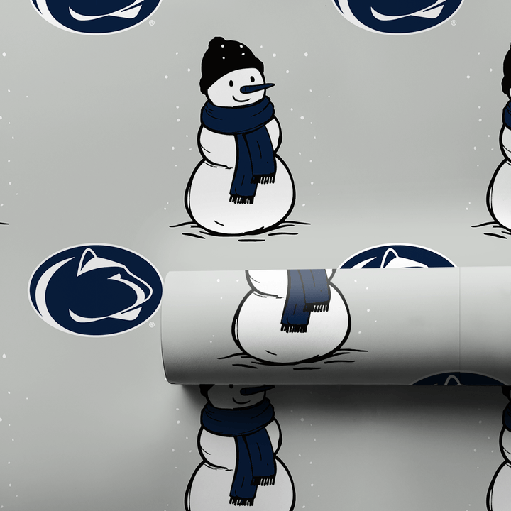 Penn State Snowman - Wrapping Paper - Aspen & Arlo