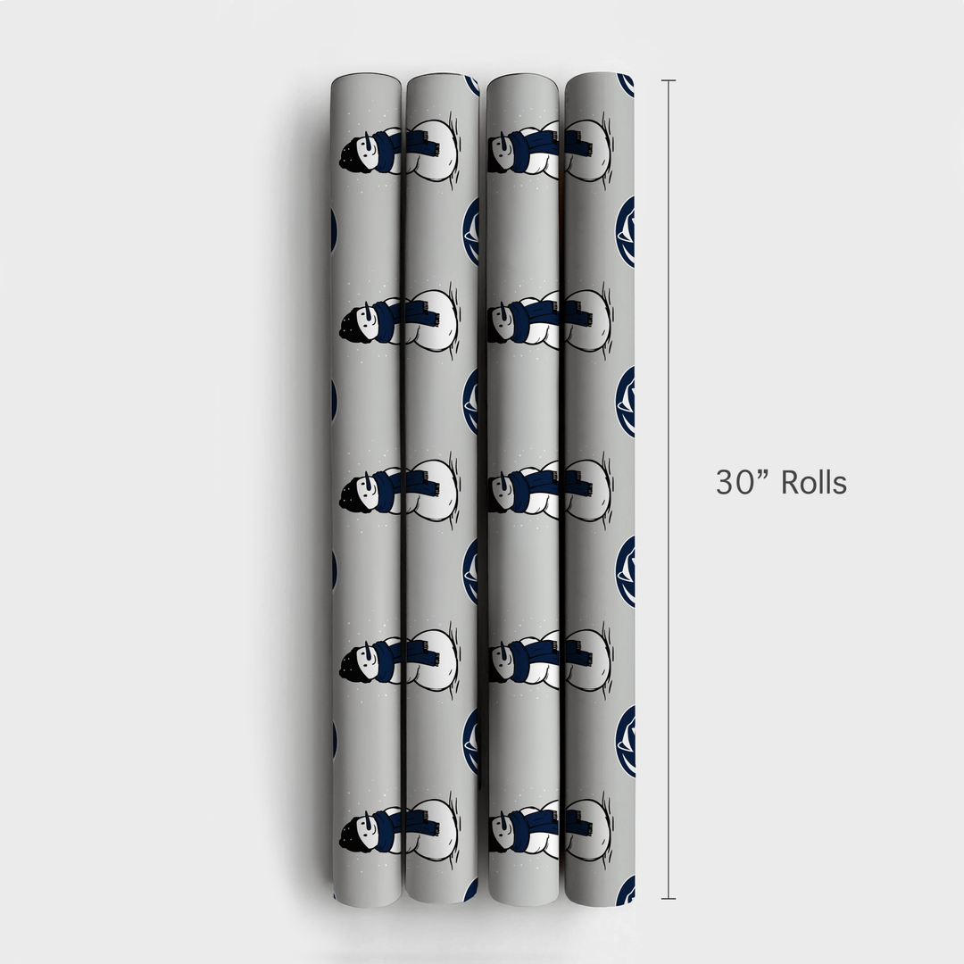Penn State Snowman - Wrapping Paper - Aspen & Arlo