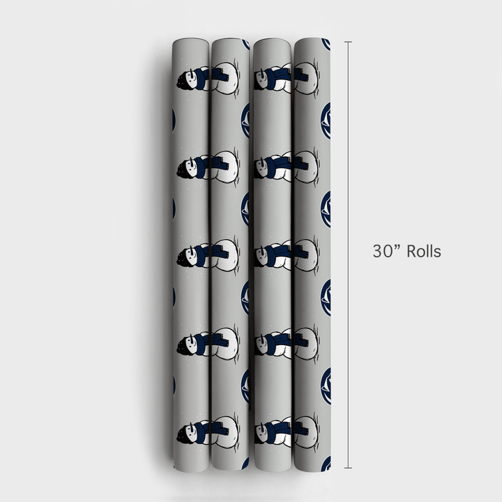 Penn State Snowman - Wrapping Paper - Aspen & Arlo