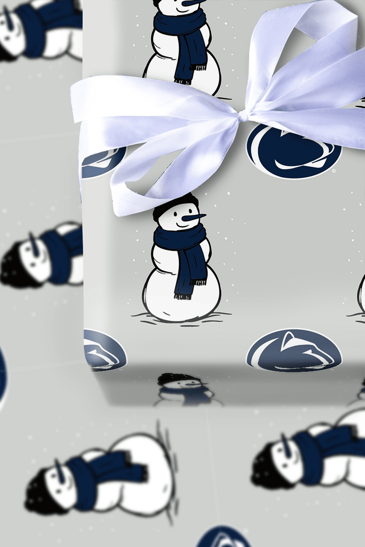 Penn State Snowman - Wrapping Paper - Aspen & Arlo