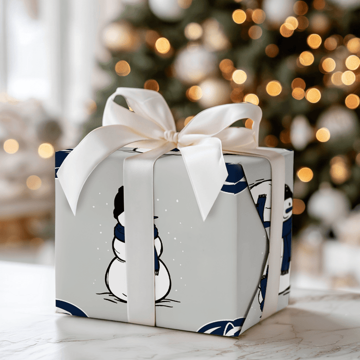 Penn State Snowman - Wrapping Paper - Aspen & Arlo
