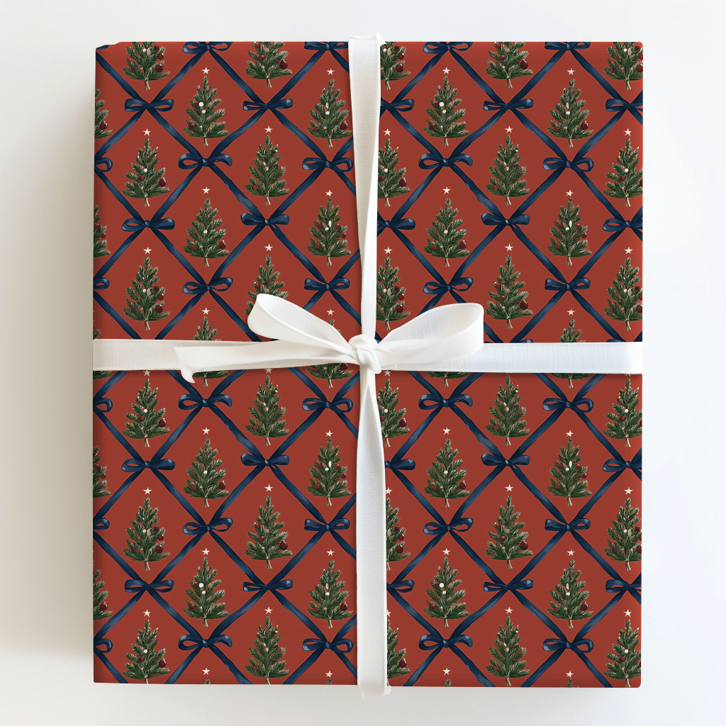 Ribbons & Pines - Wrapping Paper - Aspen & Arlo