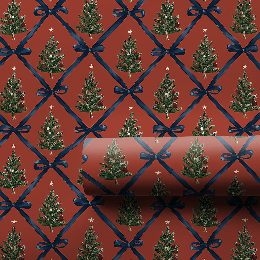 Ribbons & Pines - Wrapping Paper - Aspen & Arlo