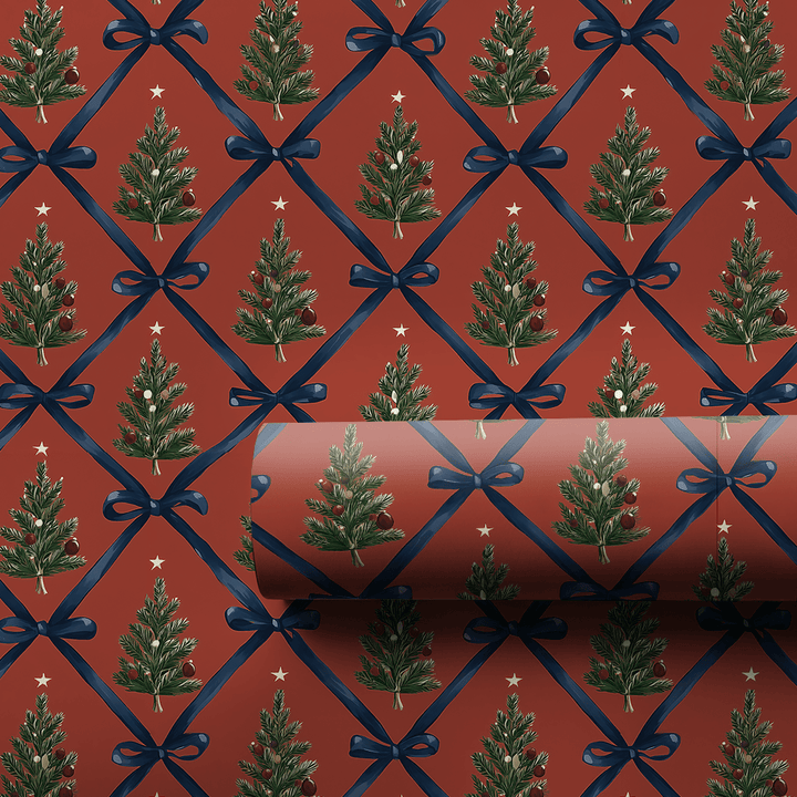Ribbons & Pines - Wrapping Paper - Aspen & Arlo