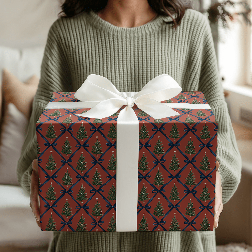 Ribbons & Pines - Wrapping Paper - Aspen & Arlo