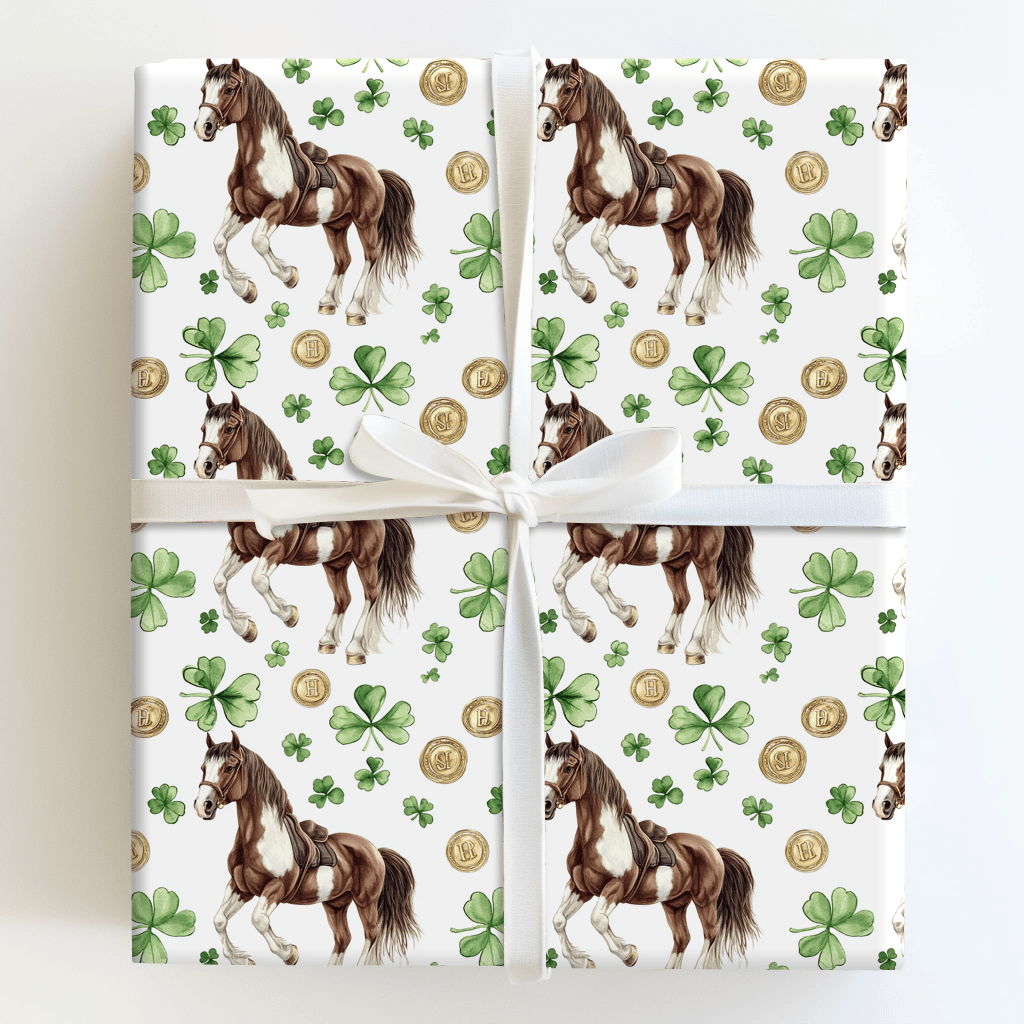 Golden with the Clydesdale - Wrapping Paper - Aspen & Arlo