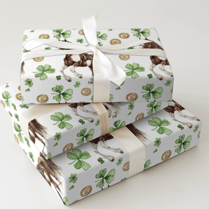 Golden with the Clydesdale - Wrapping Paper - Aspen & Arlo