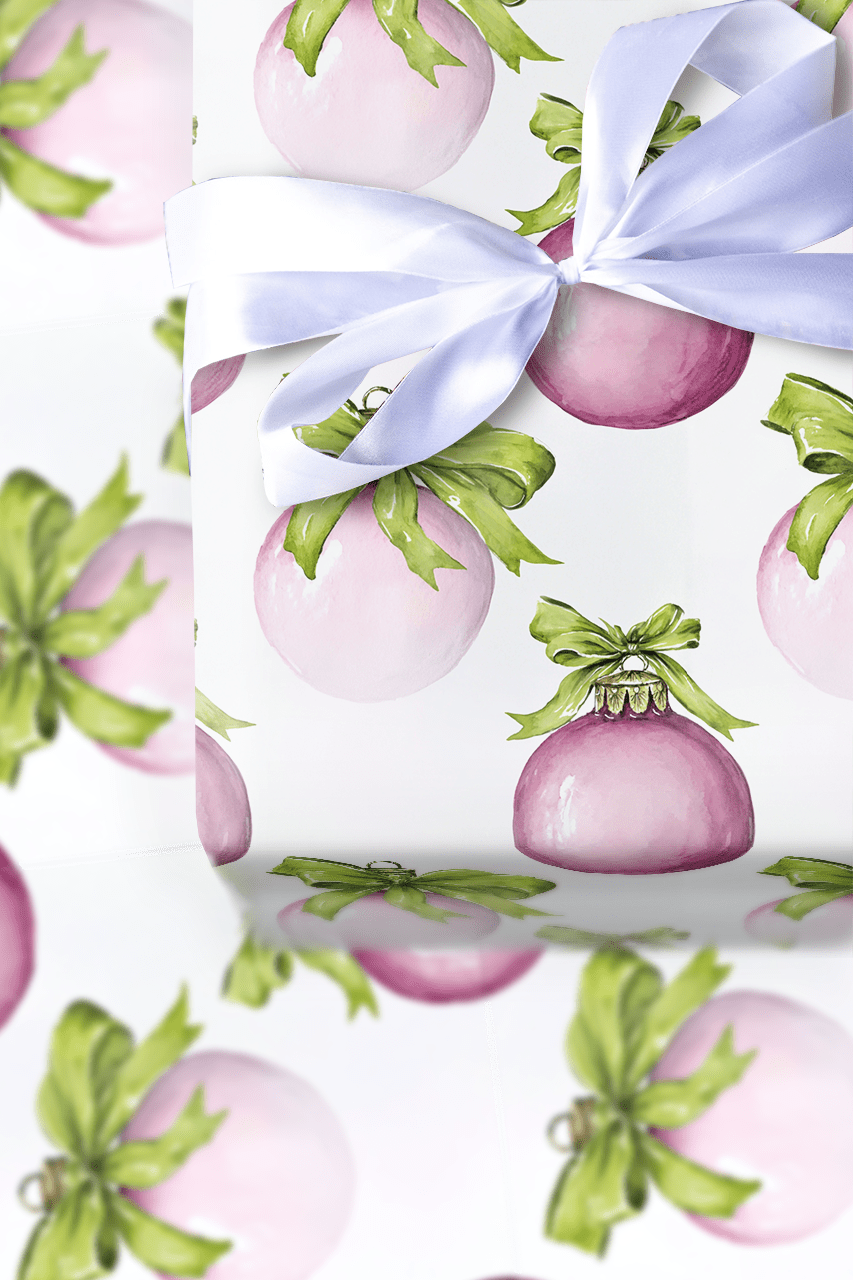 Plum Bauble - Wrapping Paper - Aspen & Arlo