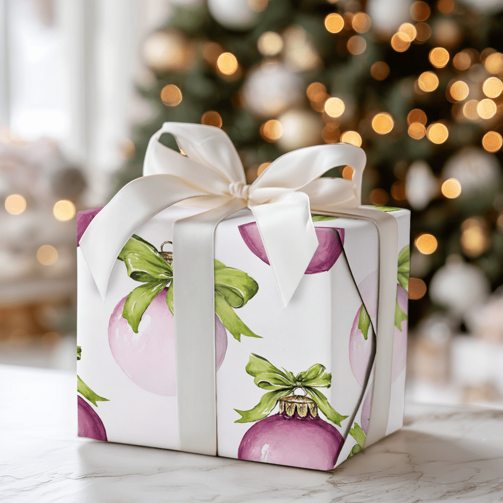 Plum Bauble - Wrapping Paper - Aspen & Arlo