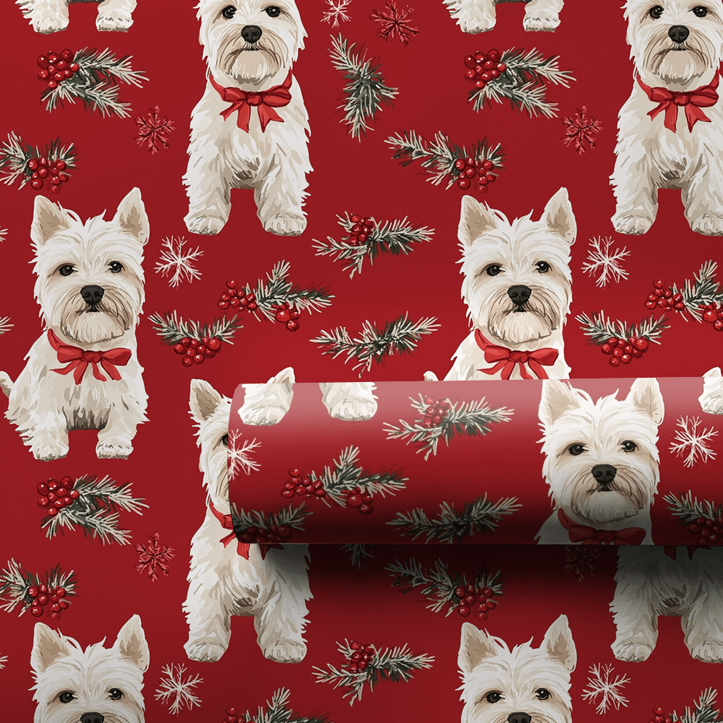 Wheaten Christmas - Wrapping Paper - Aspen & Arlo