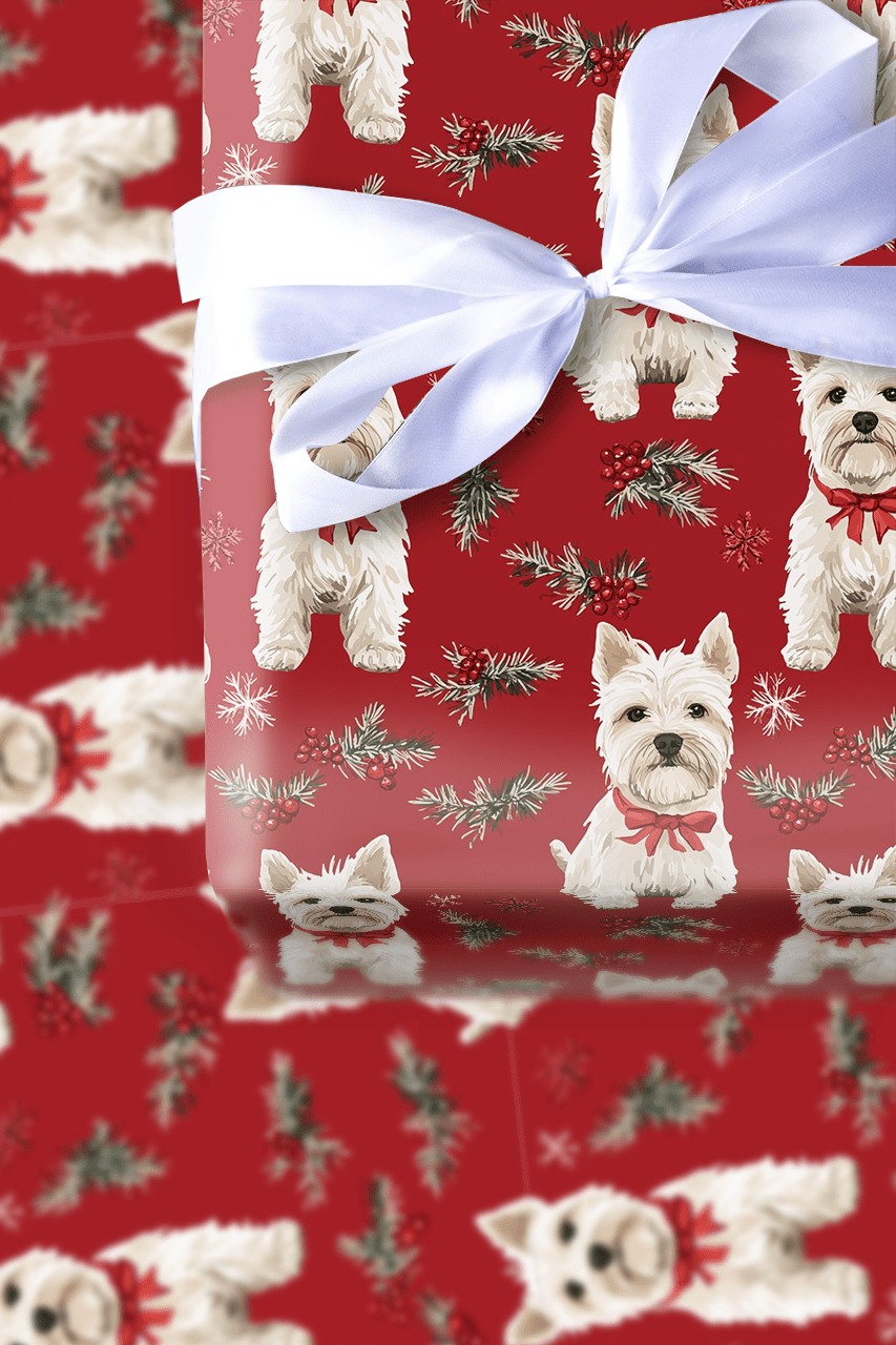 Wheaten Christmas - Wrapping Paper - Aspen & Arlo