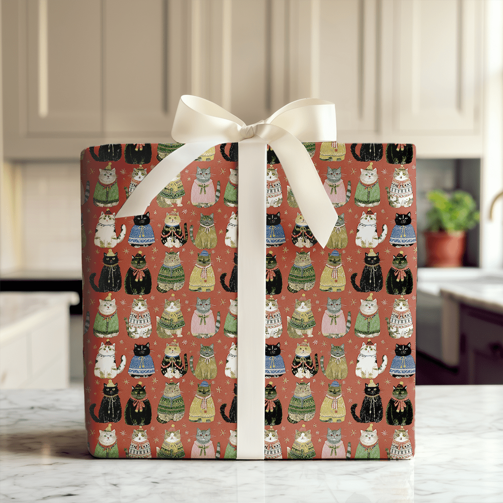 Yule Kittens - Wrapping Paper - Aspen & Arlo