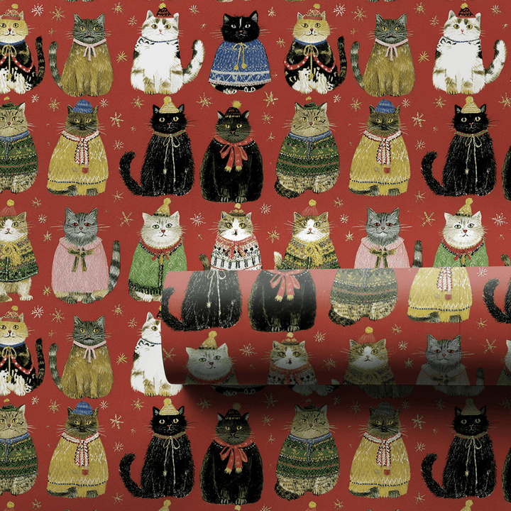 Yule Kittens - Wrapping Paper - Aspen & Arlo