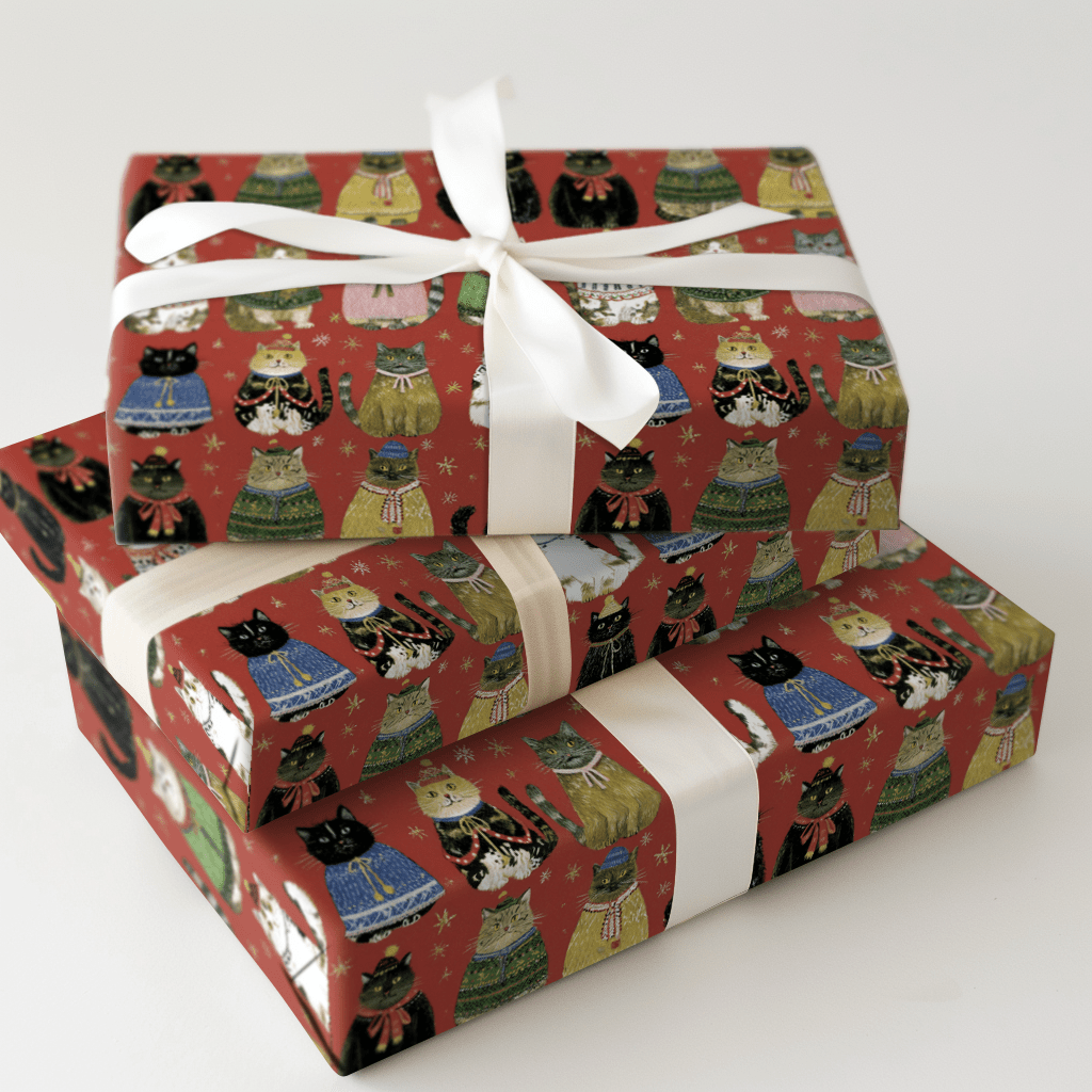 Yule Kittens - Wrapping Paper - Aspen & Arlo