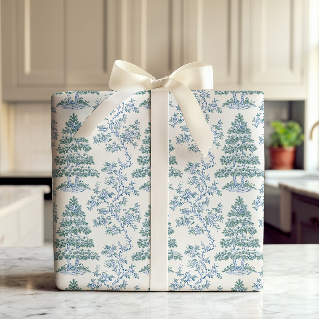 Blue Willow Toile